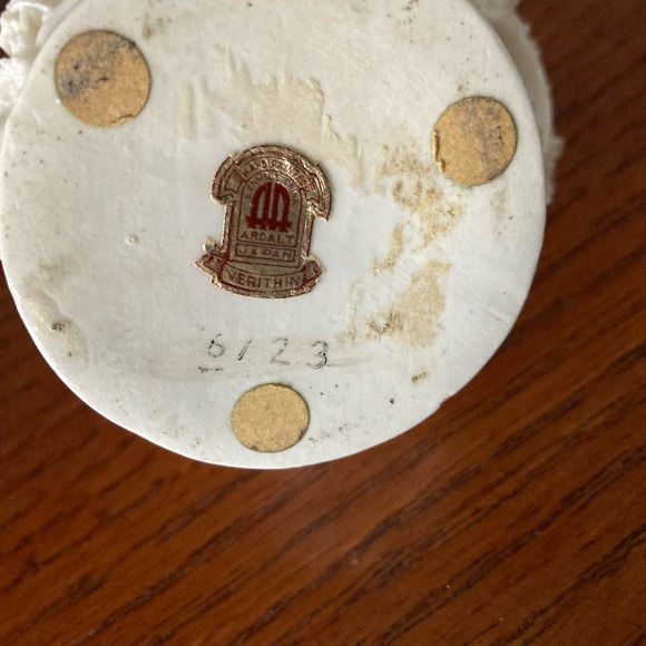 Vintage Spaghetti Girl Porcelain Figurine Umbrella 6123 Ardalt Lenwile Japan - Picture 6 of 8